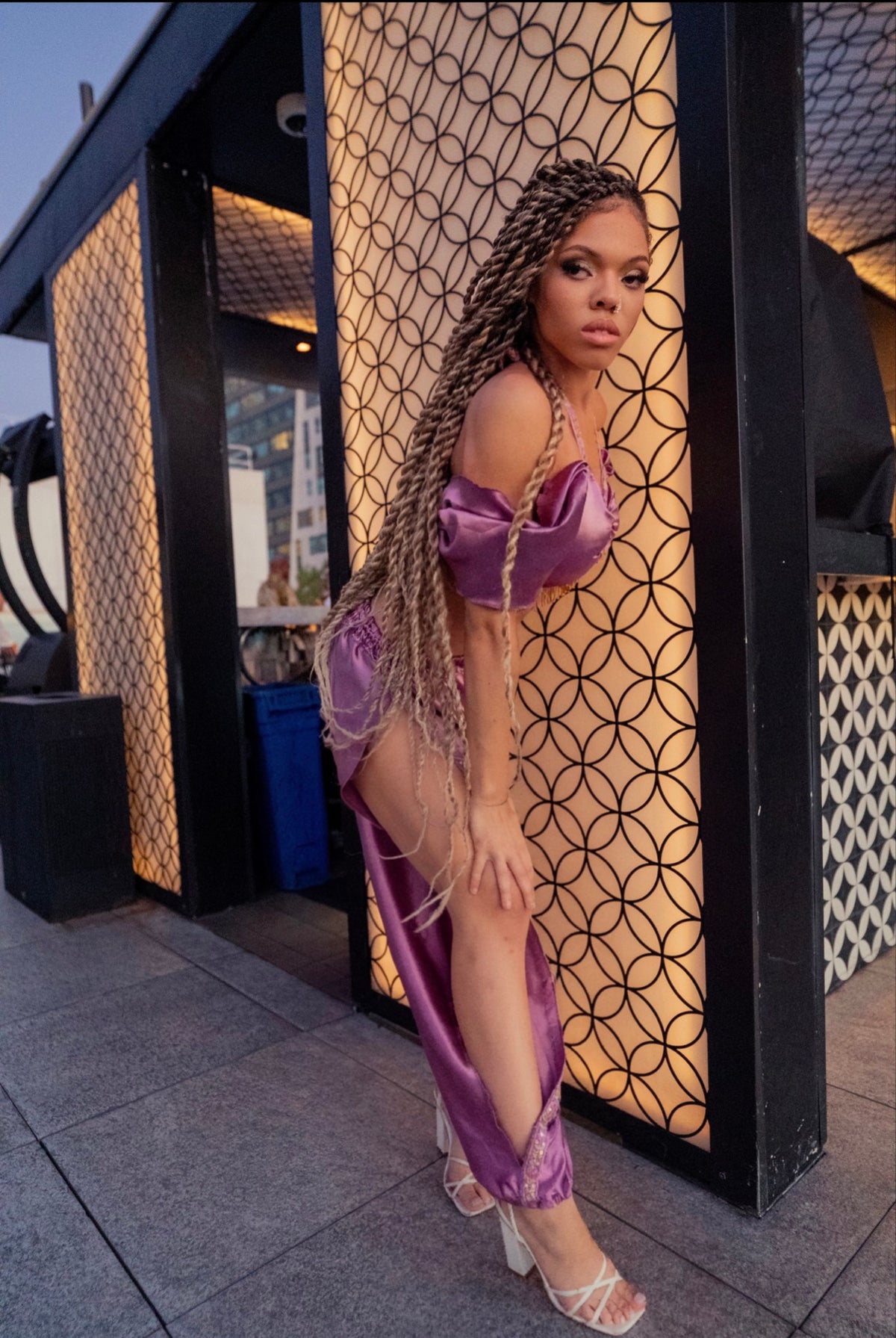 Lilac Silk Jasmine Set
