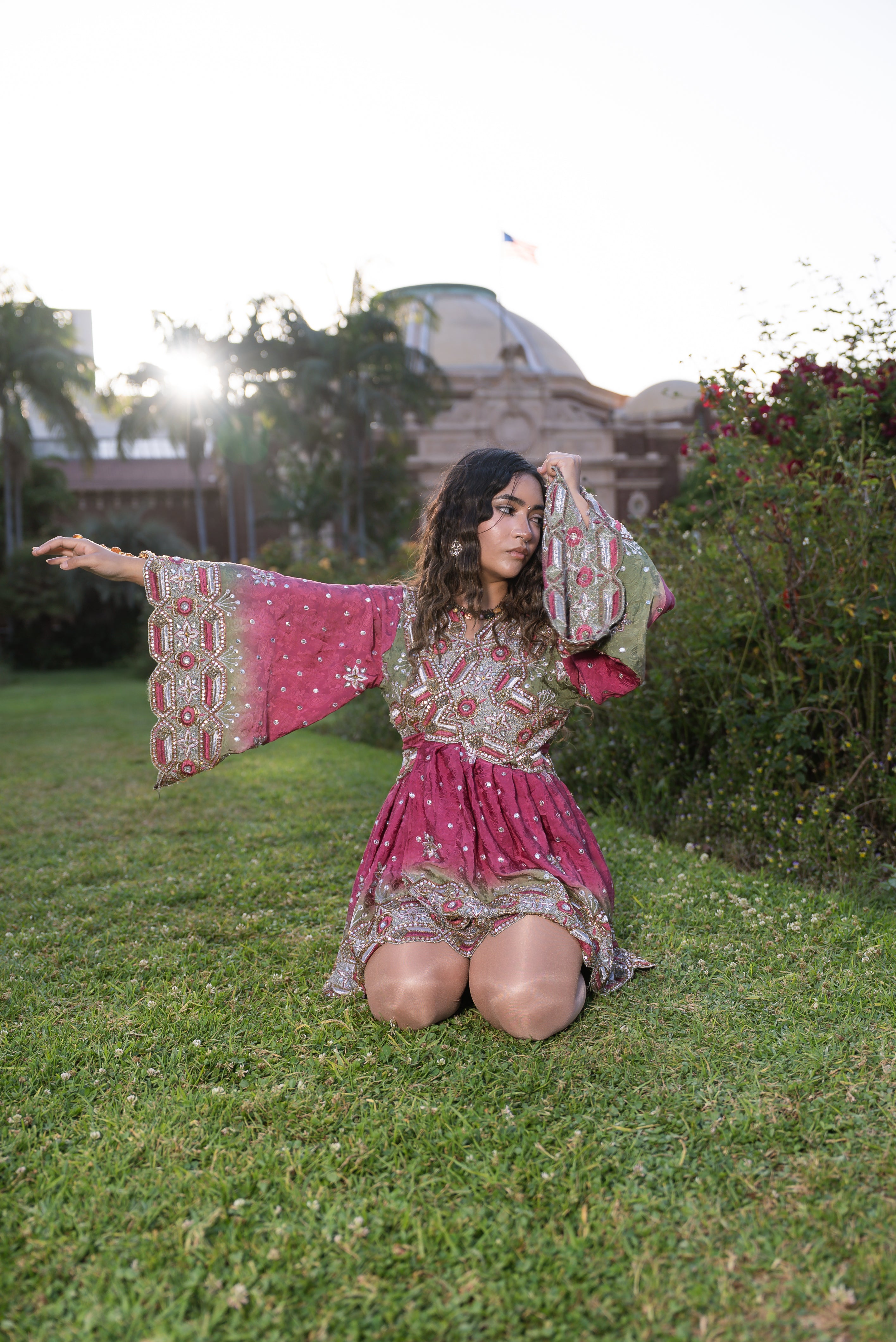 Rose Kulfi Babydoll Dress