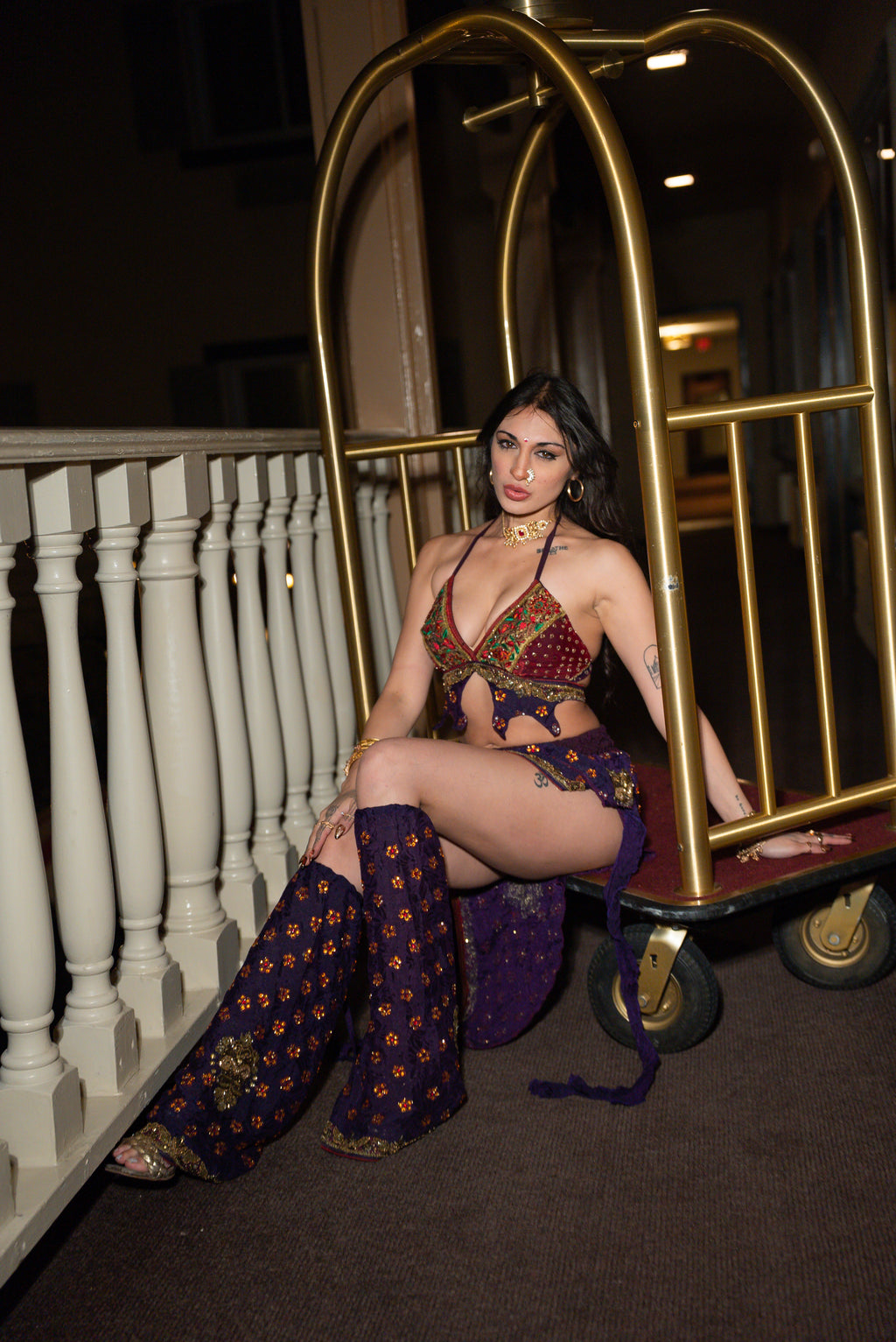 Amethyst rani jalpari set