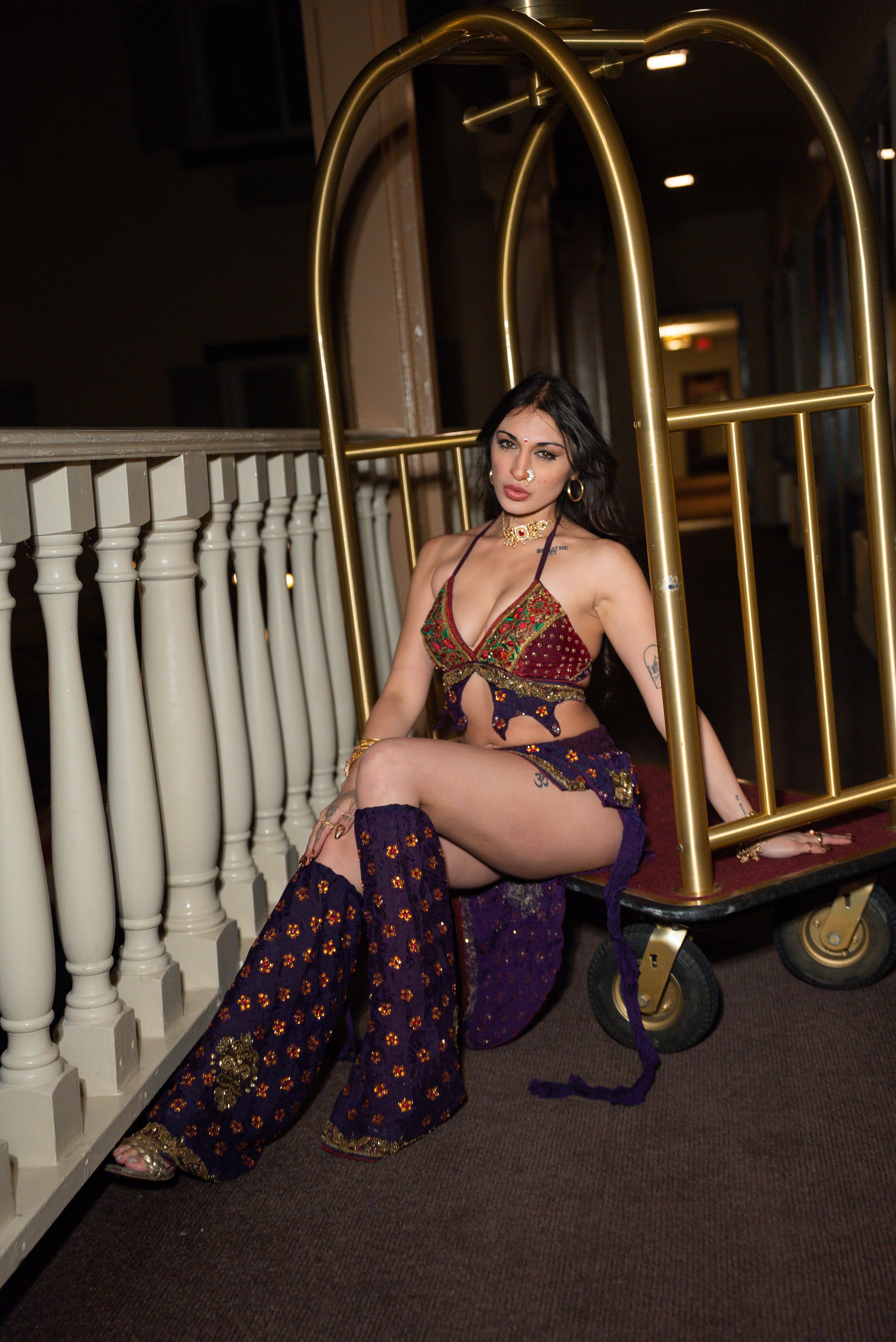 Amethyst rani jalpari set