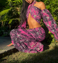 Load image into Gallery viewer, Amethyst Wildflower Sharara Pants Set

