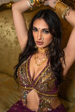 Load image into Gallery viewer, Amethyst Butterfly Ruffle Skirt Set
