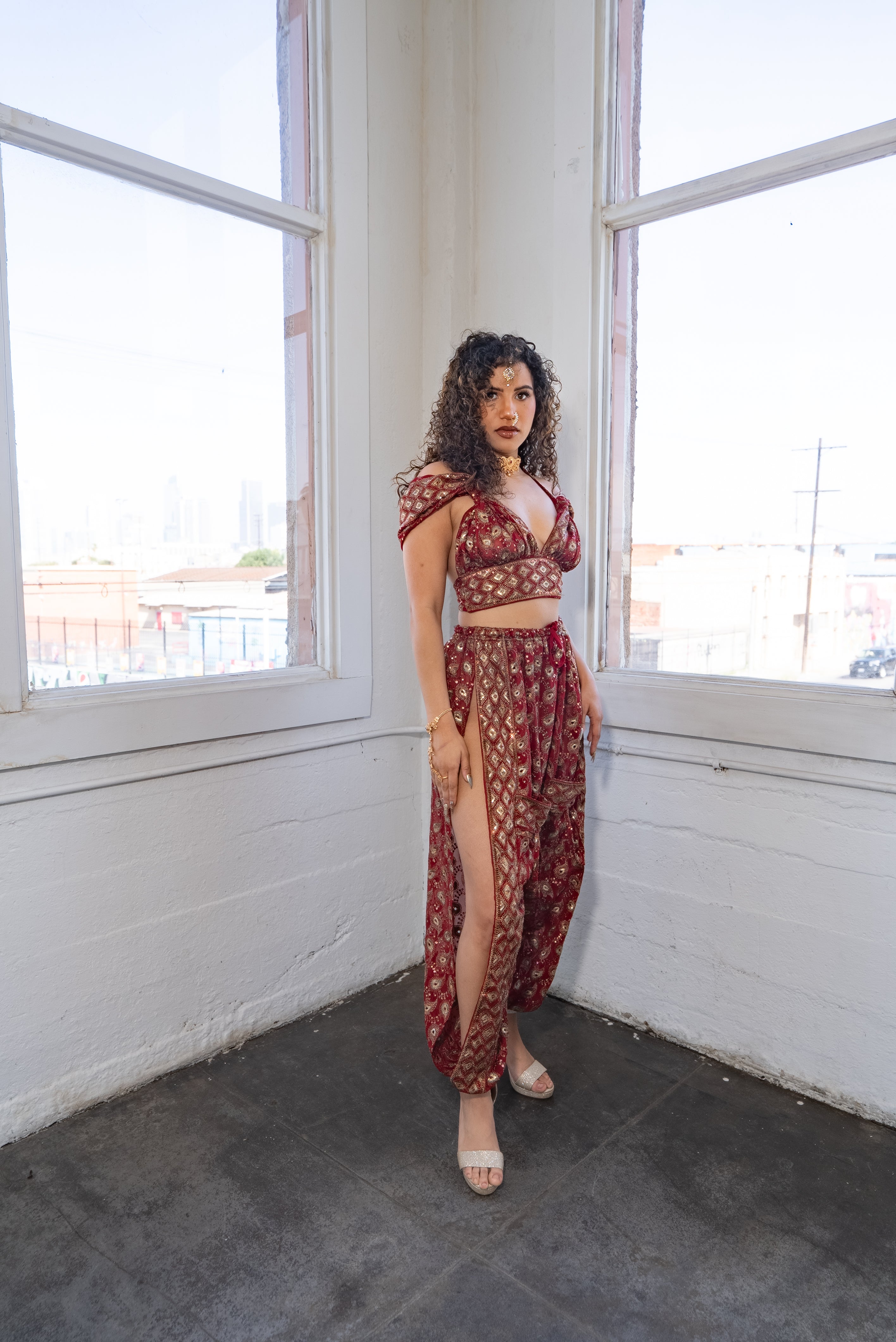 Golden rubies Jasmine set