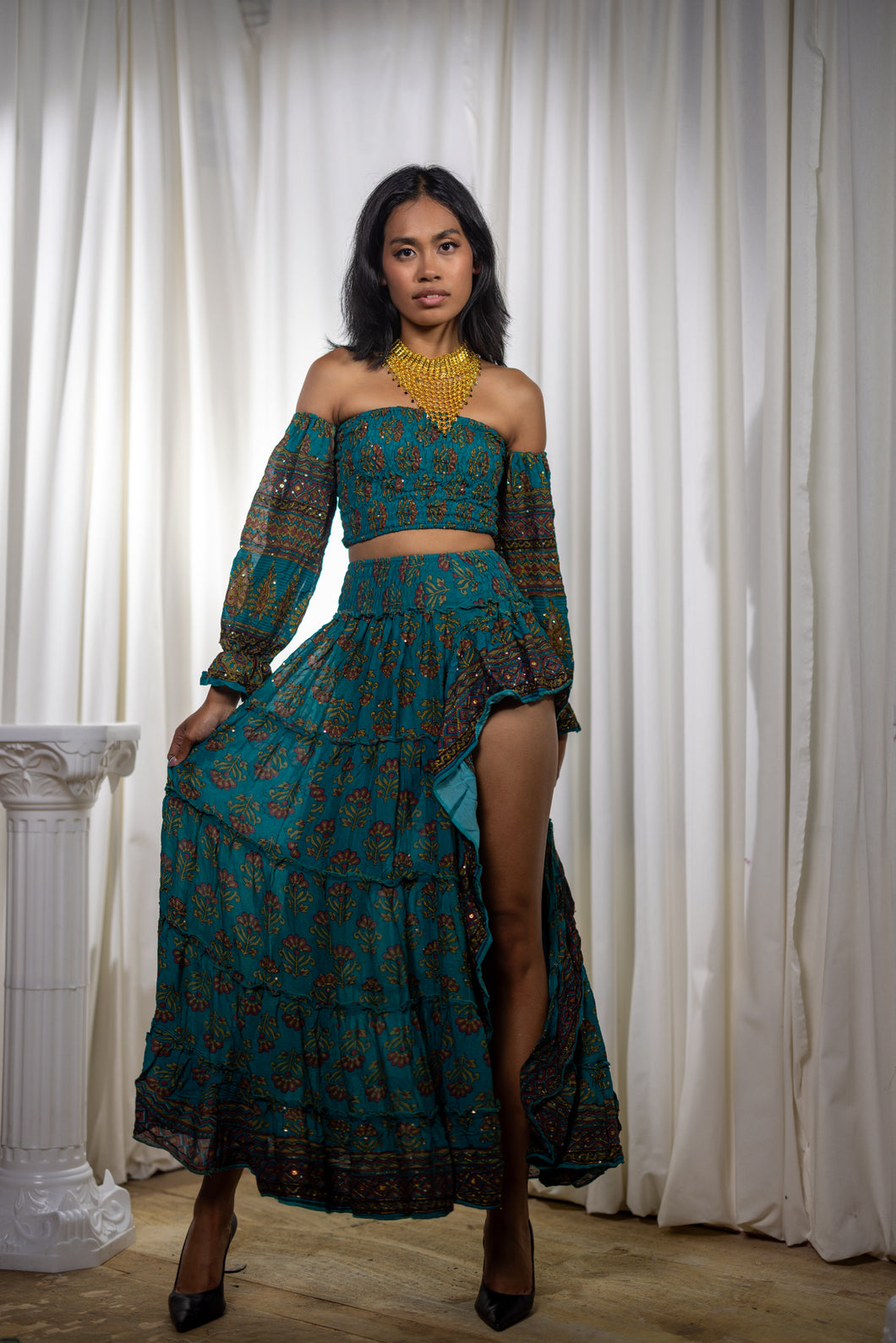 Bohemian Turquoise Bollywood Set