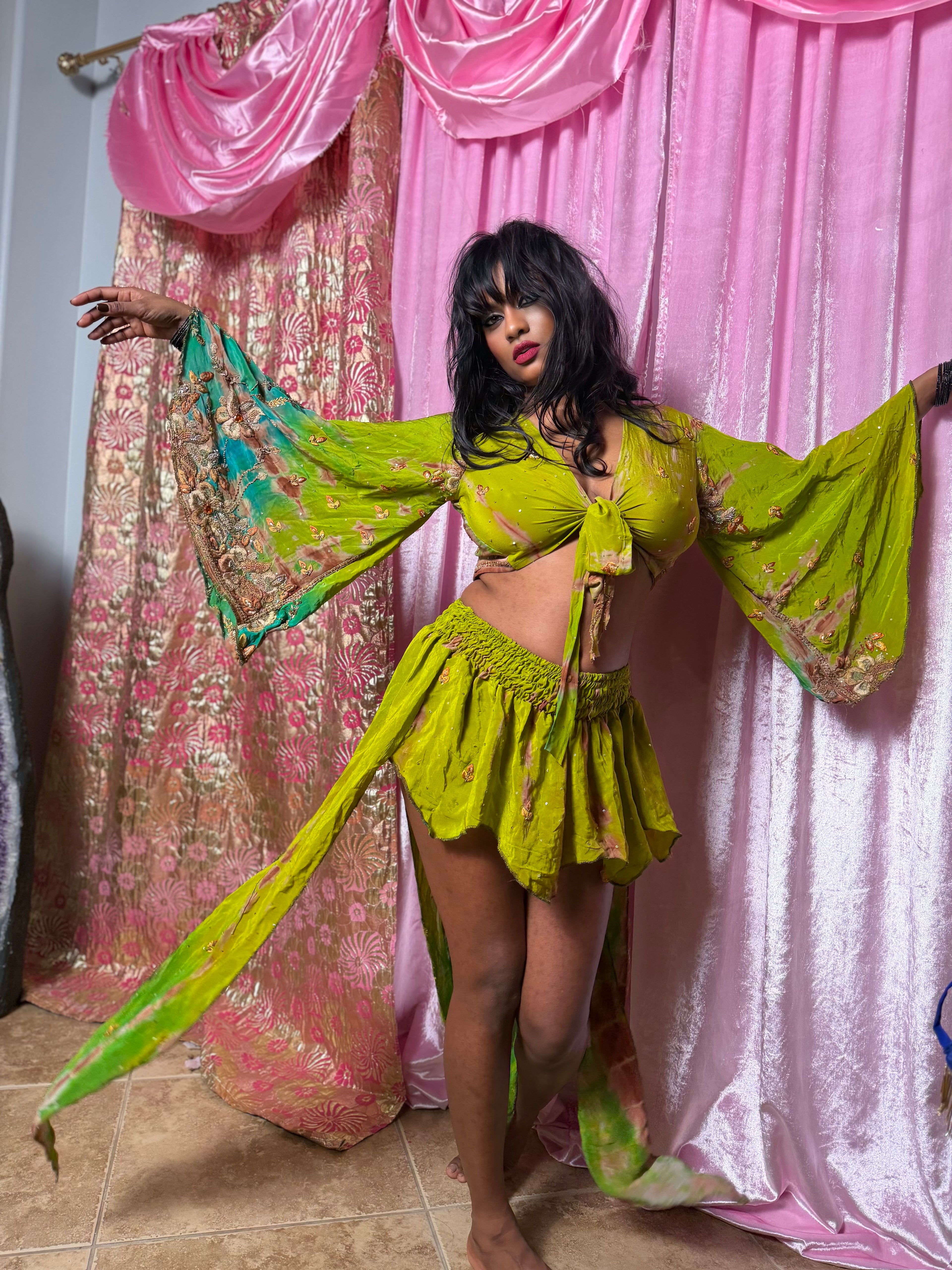 tie dye forest butterfly set
