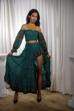Load image into Gallery viewer, Bohemian Turquoise Bollywood Set
