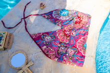 Load image into Gallery viewer, Cosmic Wildflower Halter top
