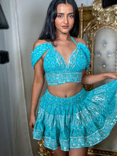 Load image into Gallery viewer, Blue Dreams Fairy Micro Mini Skirt Set
