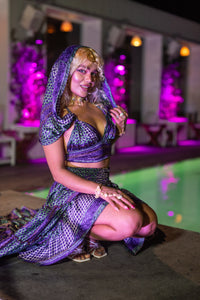 Purple Kaleidoscope Bollywood Set