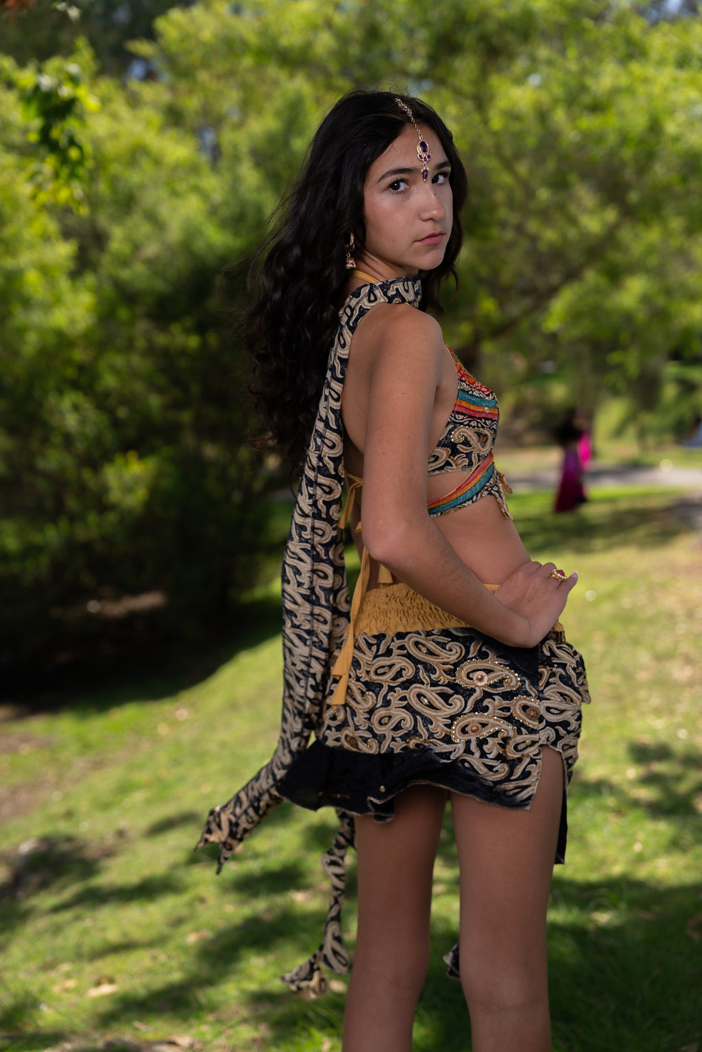 Bohemian rainbow Shakti set