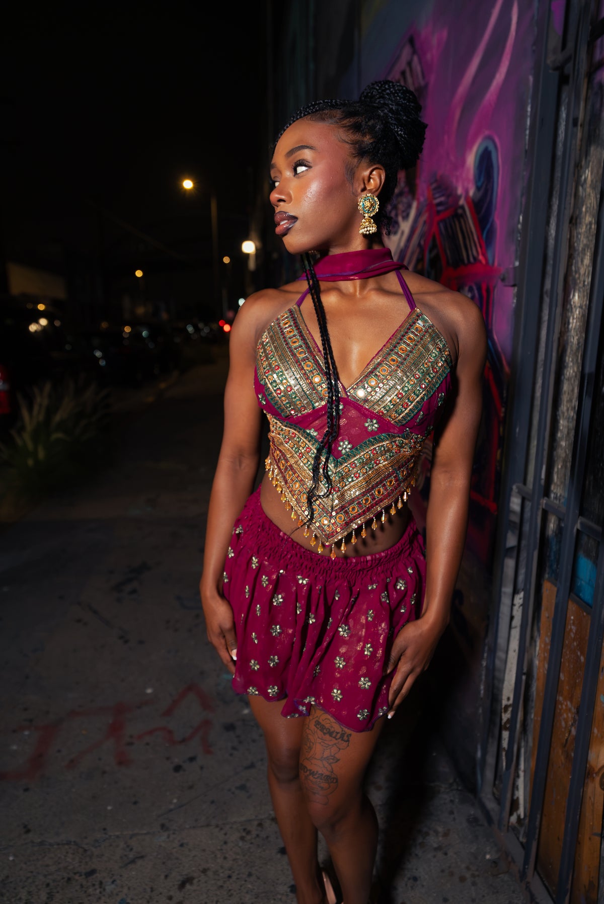 Divinity Rose Lotus Mini Skirt Set
