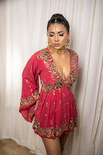 Load image into Gallery viewer, Roxy Rose Mini Babydoll Dress
