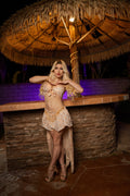 white lotus butterfly set
