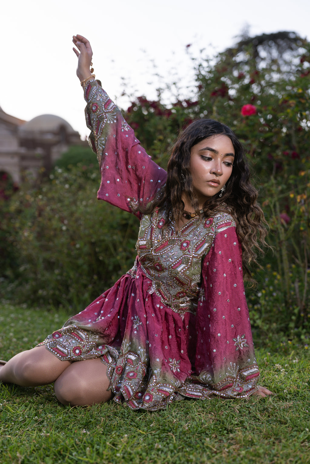 Rose Kulfi Babydoll Dress