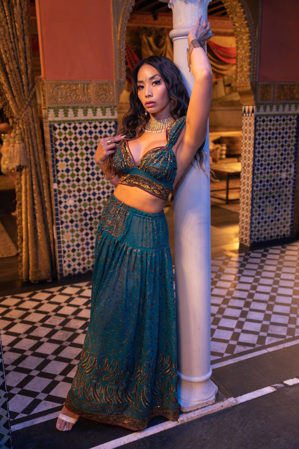 Teal Temple Goddess Set