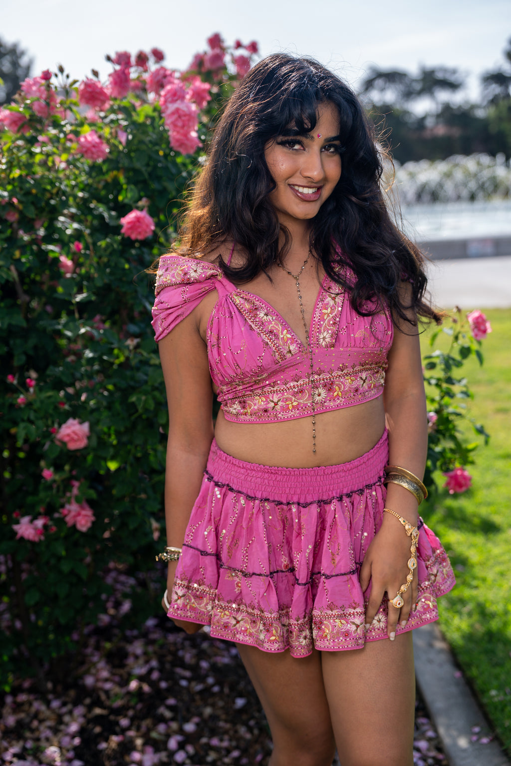 Bohemian Aurora Mini Gehr Skirt Set