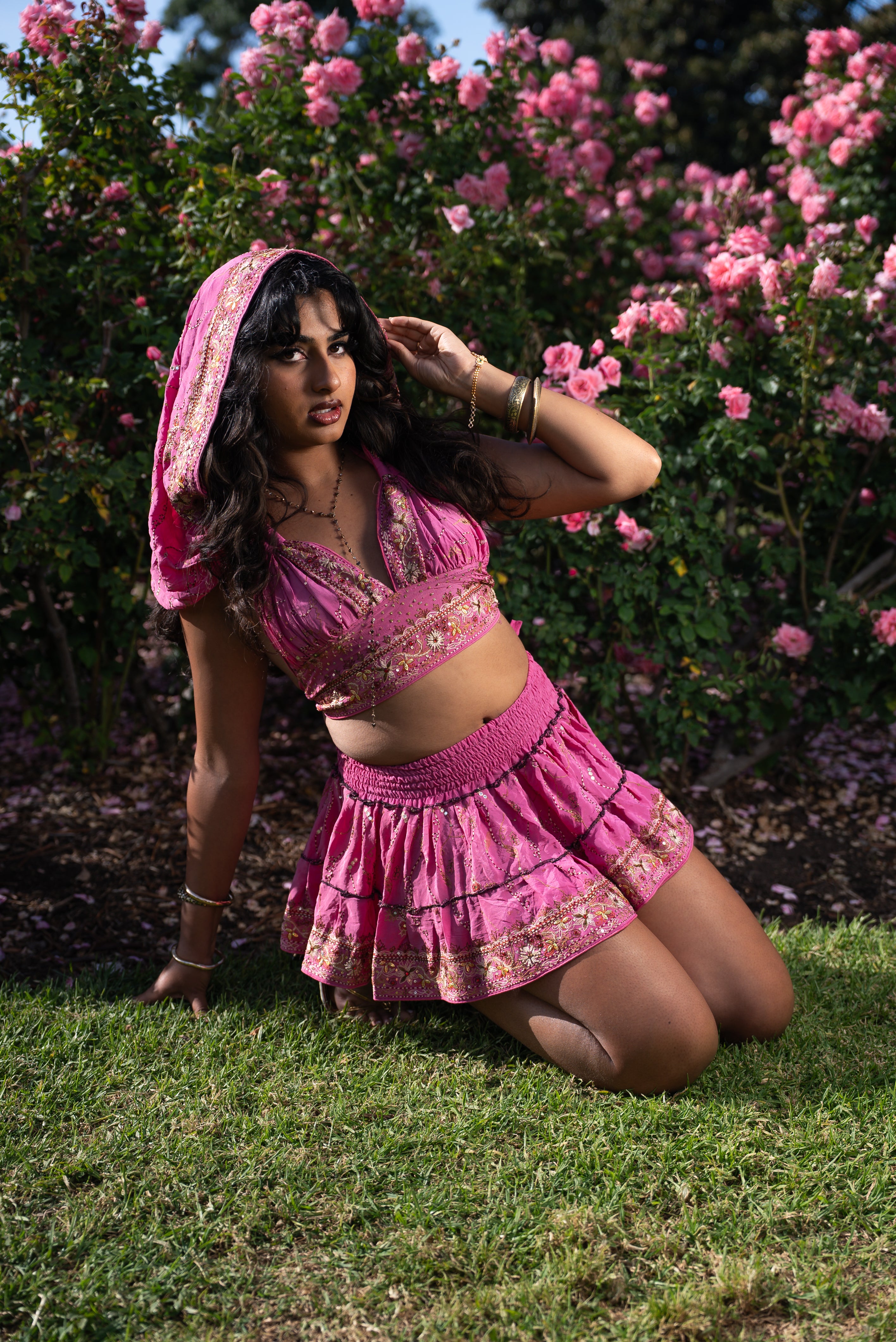Bohemian Aurora Mini Gehr Skirt Set