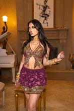 Load image into Gallery viewer, Amethyst Butterfly Ruffle Skirt Set
