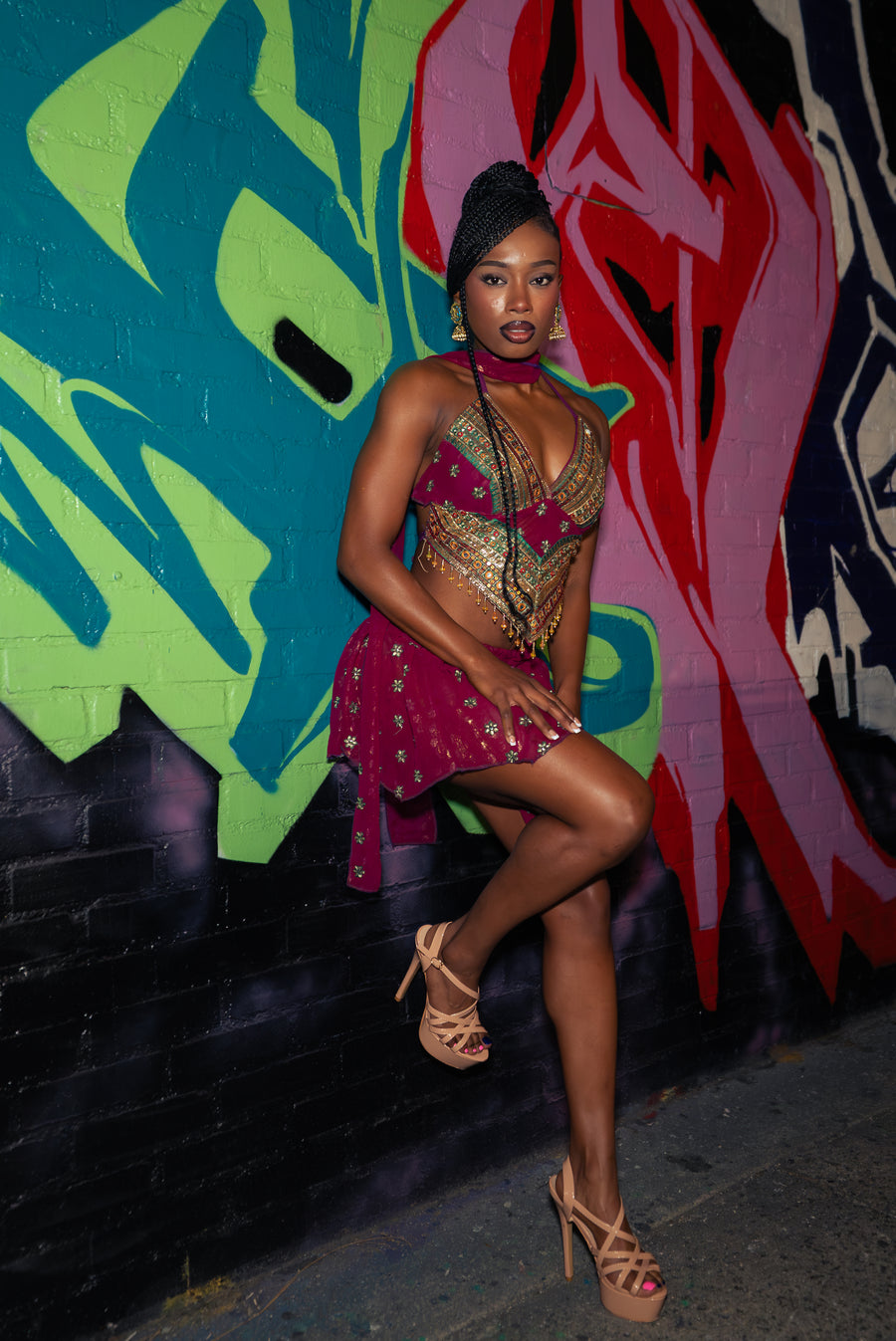 Divinity Rose Lotus Mini Skirt Set
