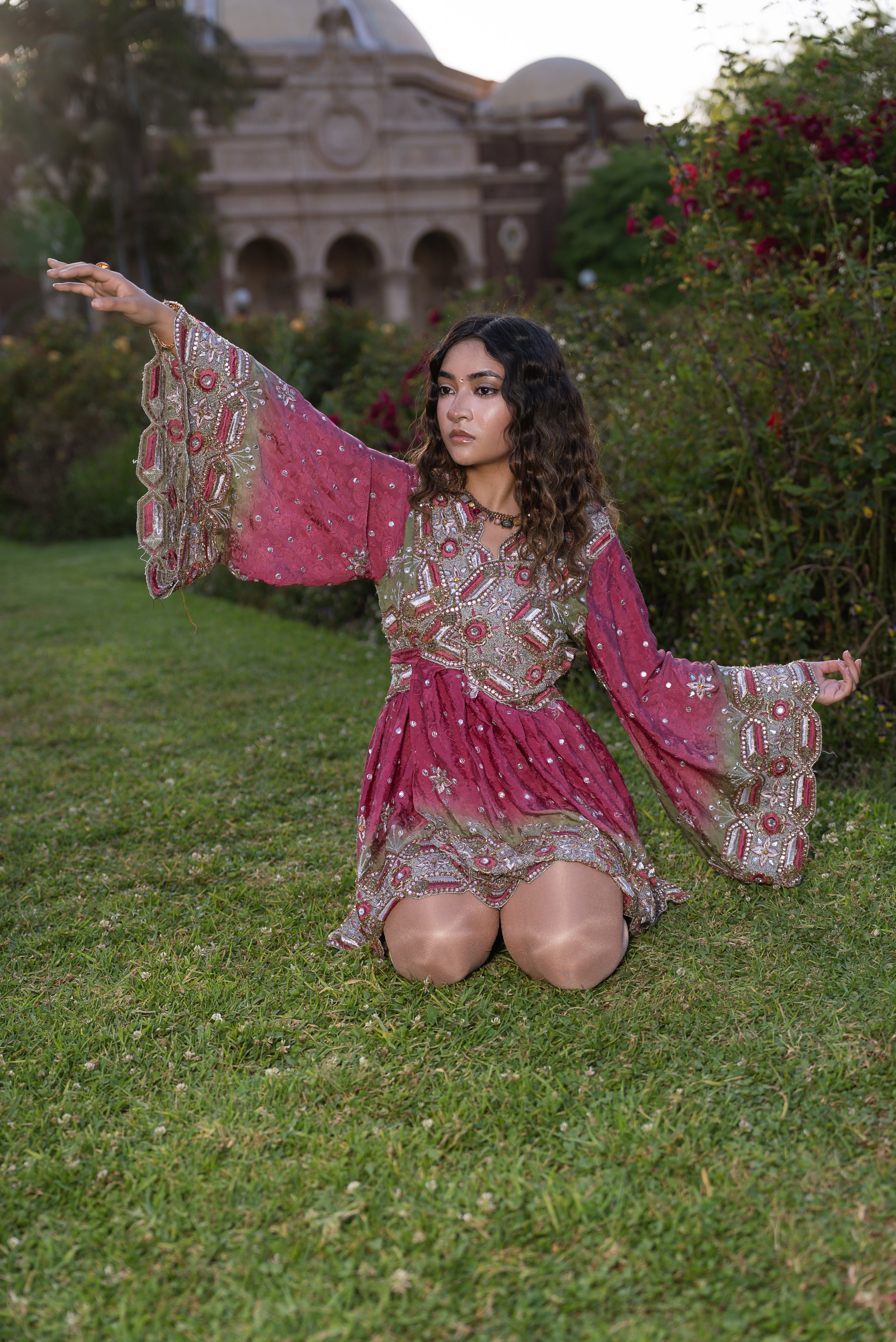 Rose Kulfi Babydoll Dress