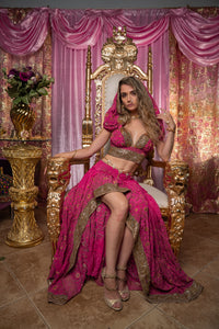 Pink Lotus Bollywood Set