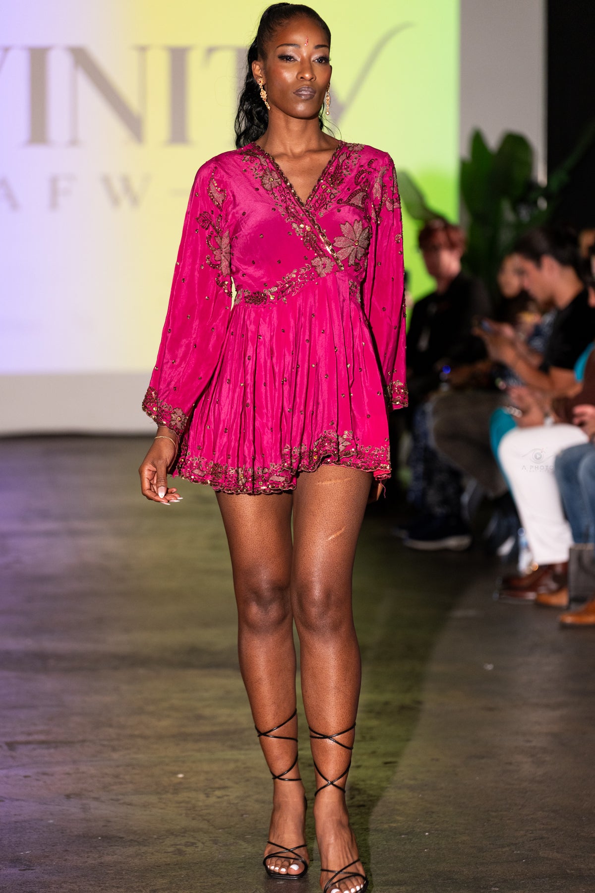 Rose Gold Rea Babydoll Dress