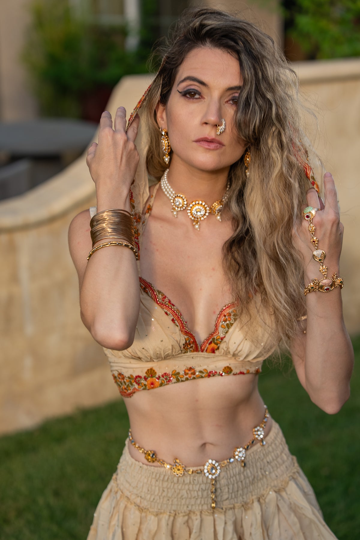 Sahara Rose Micro Mini Gehr Skirt Set