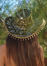 Load image into Gallery viewer, Olive Velvet Cowboy Hat
