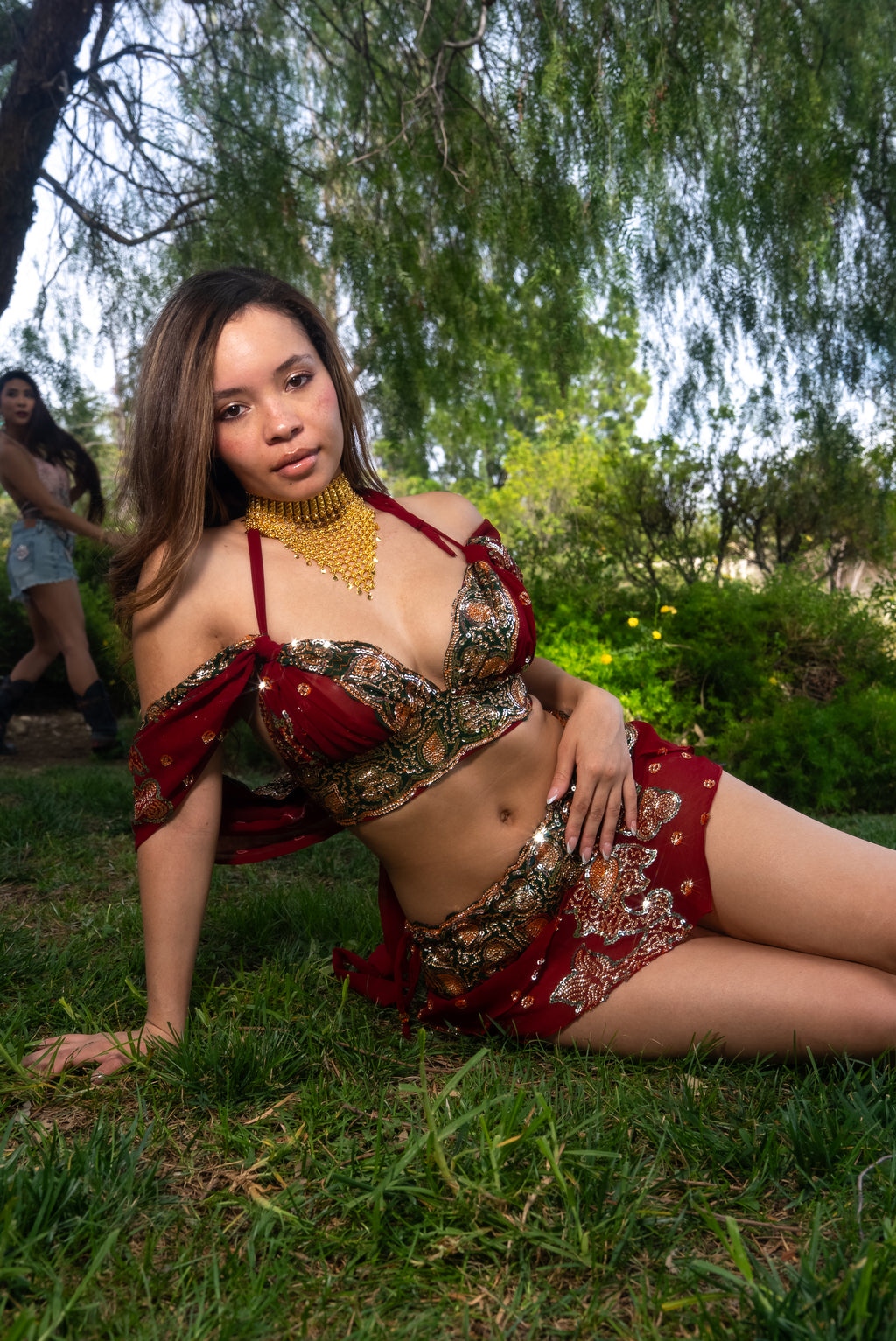 Midnight maroon fairy set