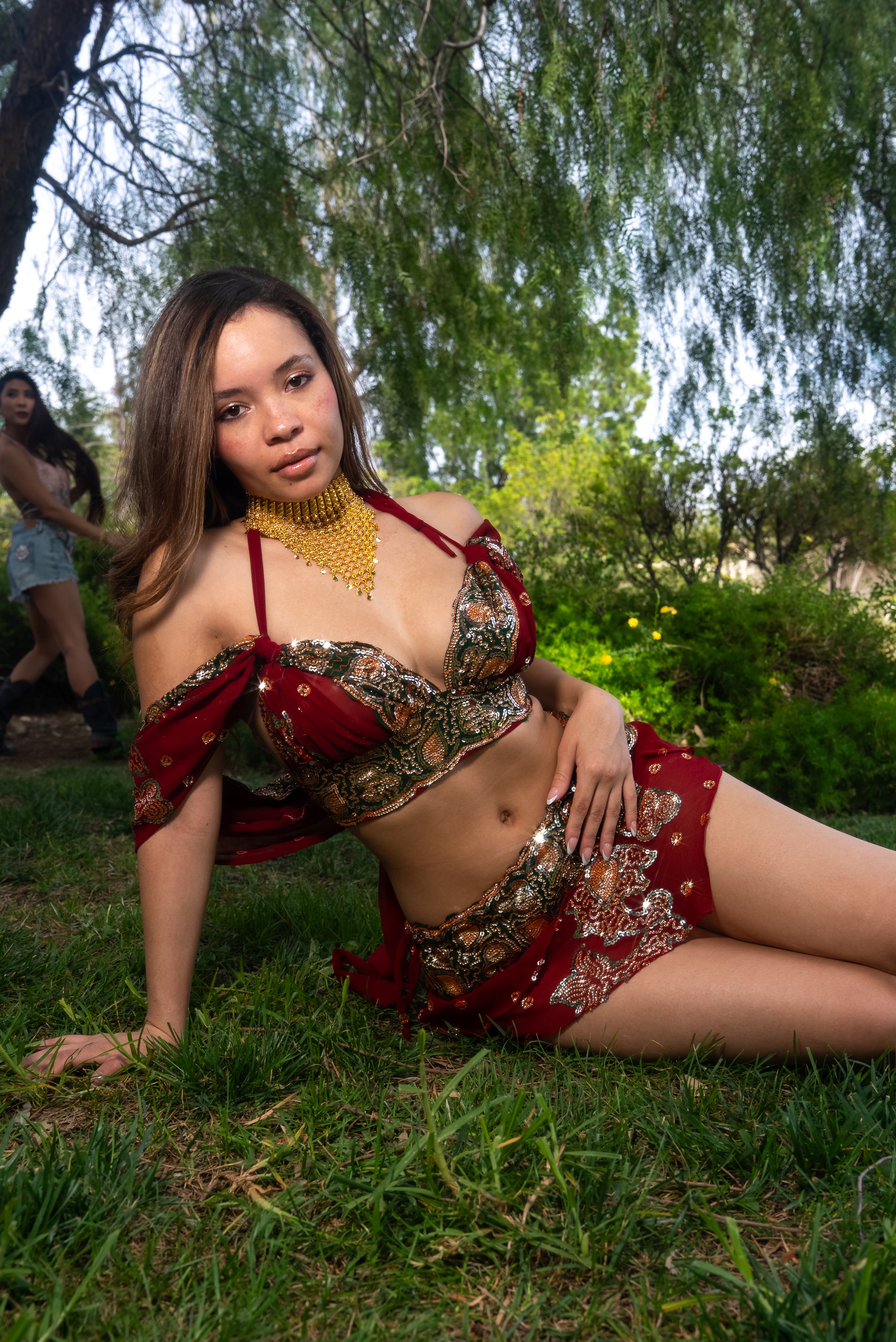 Midnight maroon fairy set