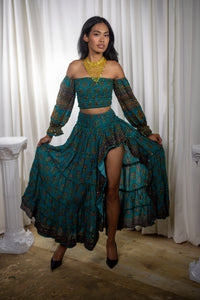 Bohemian Turquoise Bollywood Set