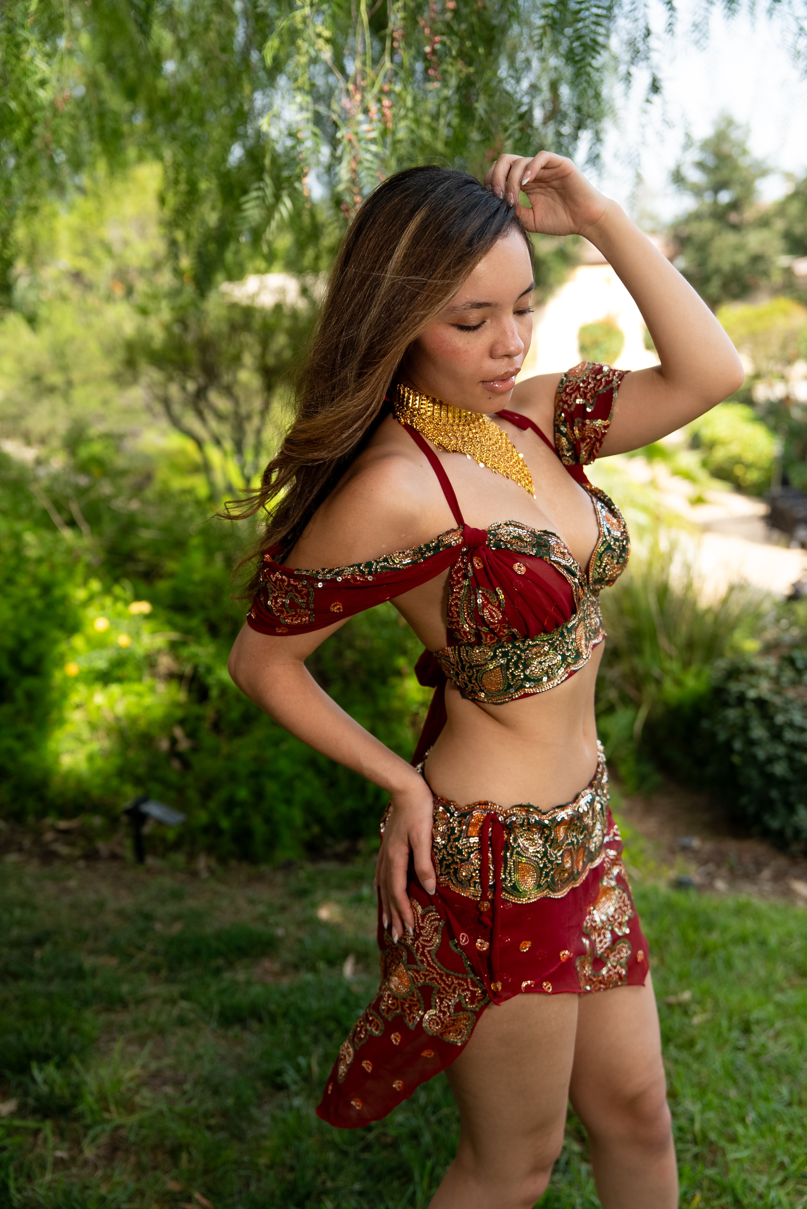 Midnight maroon fairy set