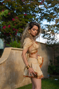 Sahara Rose Micro Mini Skirt Set
