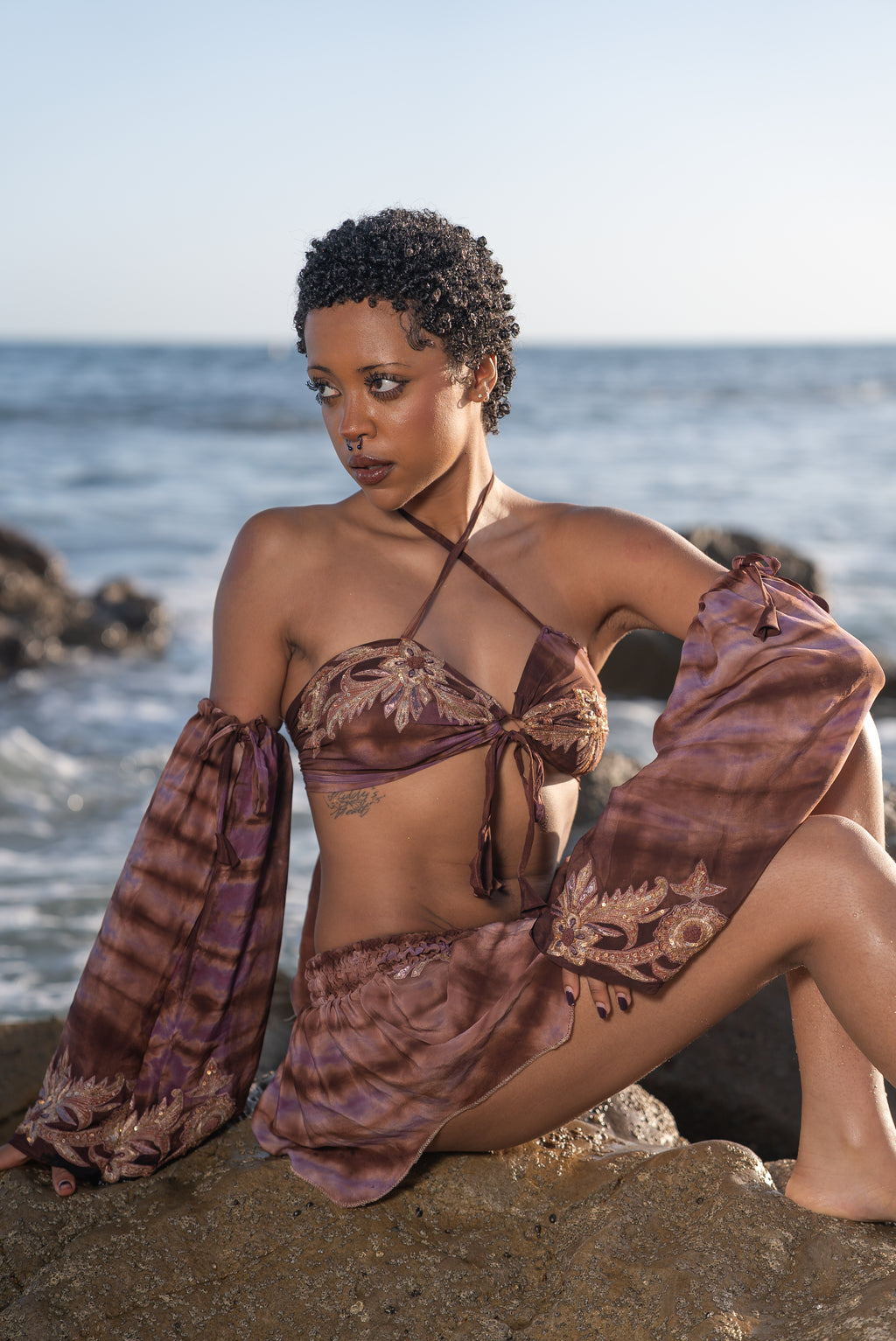 Desert Rose Pixie Lotus Mini Skirt Set