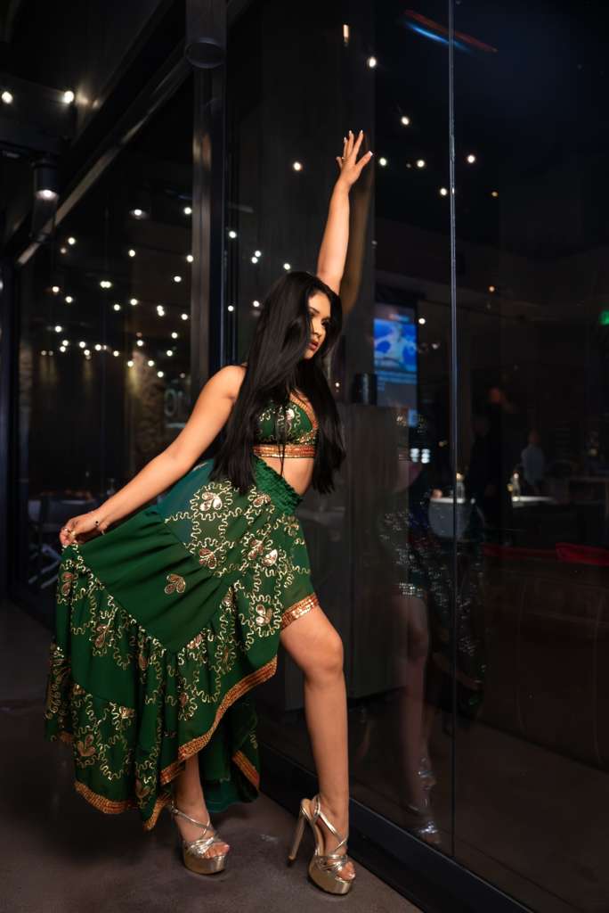 Emerald Gold Bollywood Set (slight defect)