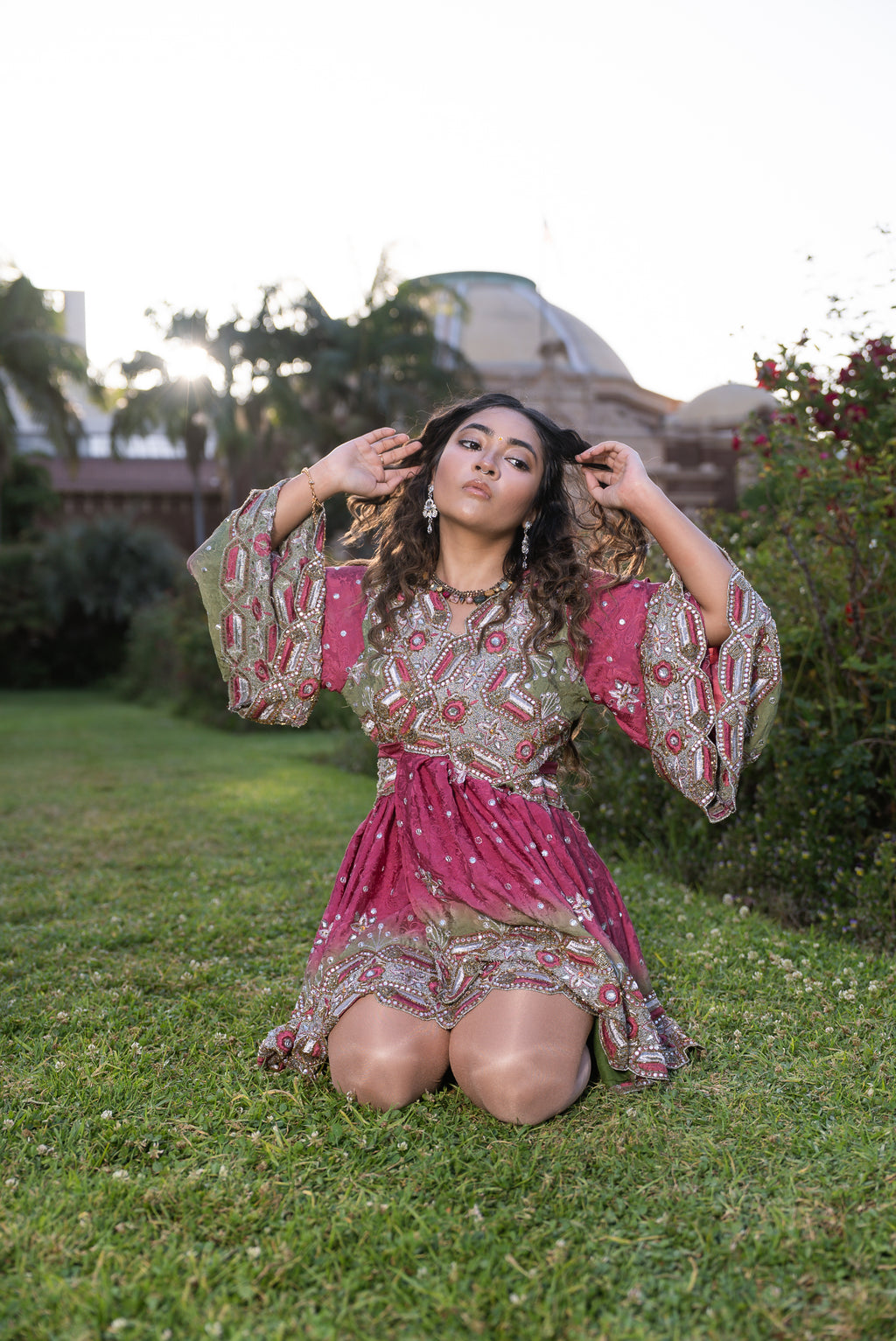 Rose Kulfi Babydoll Dress
