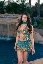 Load image into Gallery viewer, Blue Moonstone Lace up Mini Skirt Set
