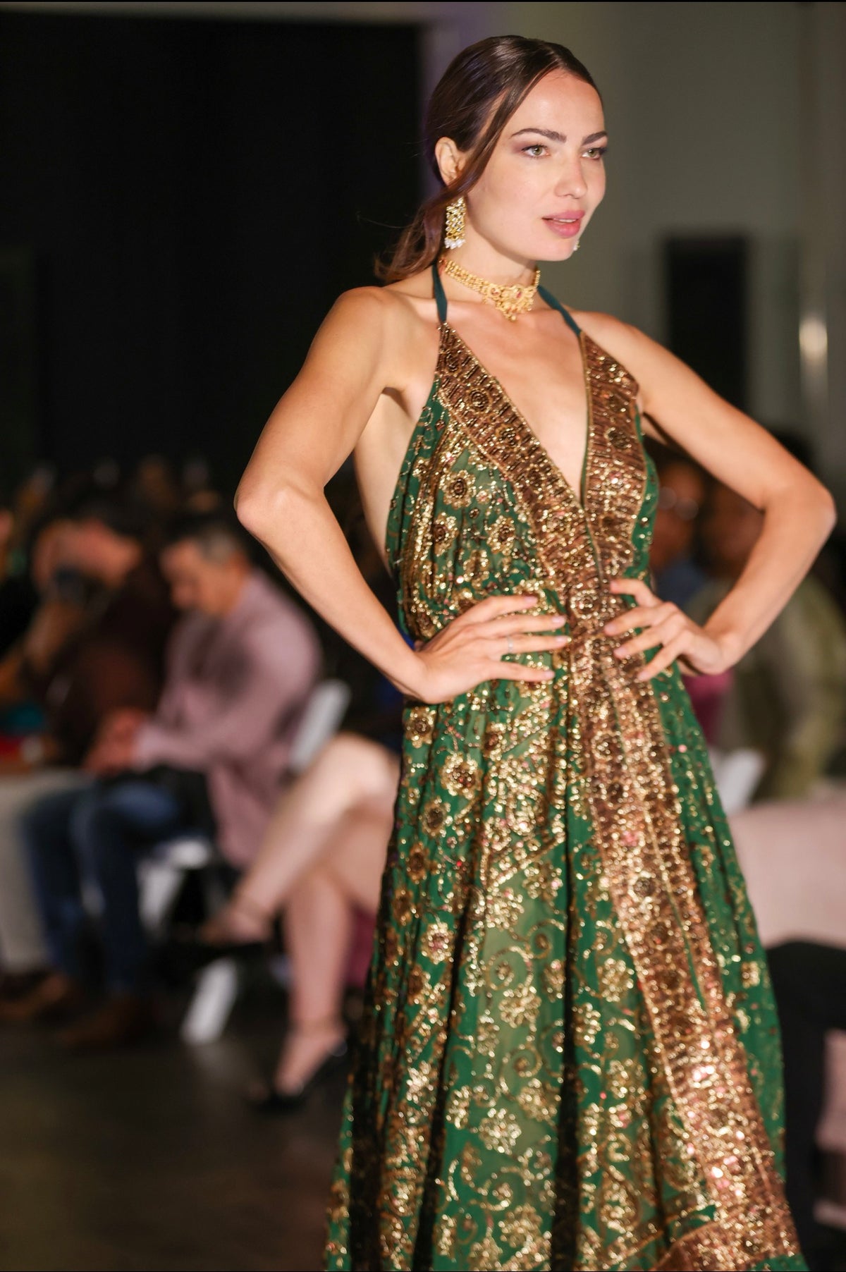 Emerald Celestial Magic Dress