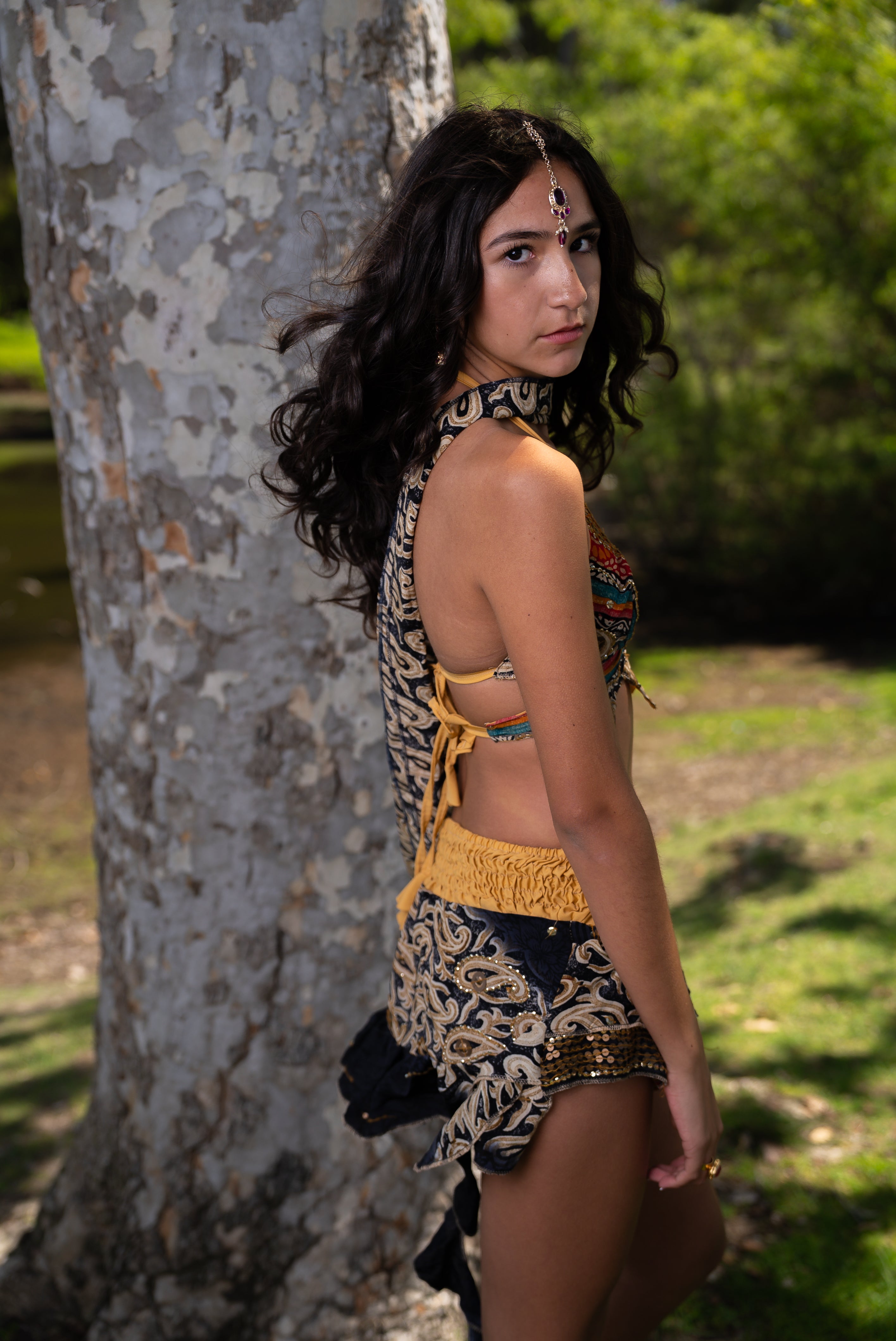 Bohemian rainbow Shakti set