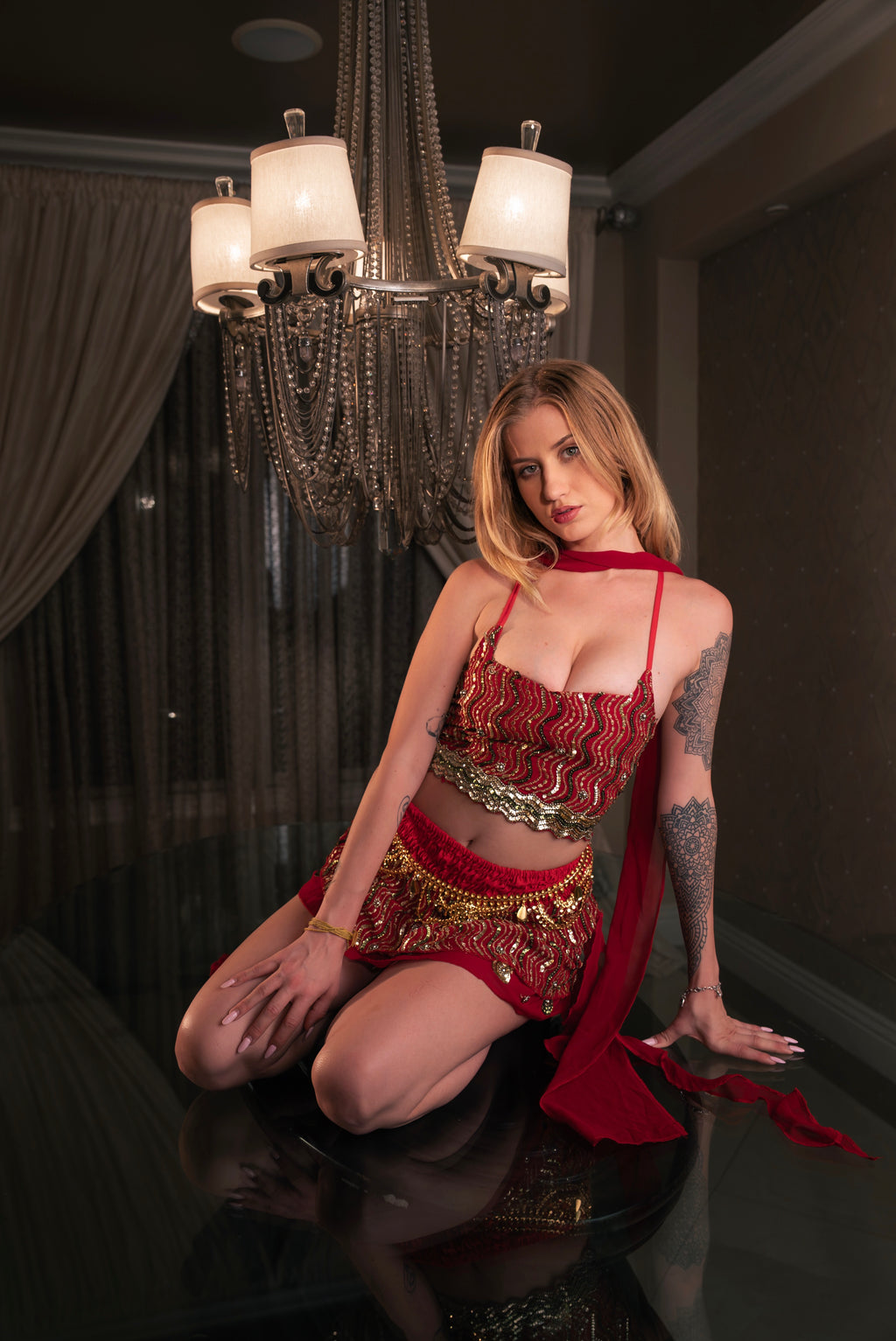 Heart Fire Shakti Mini Skirt Set