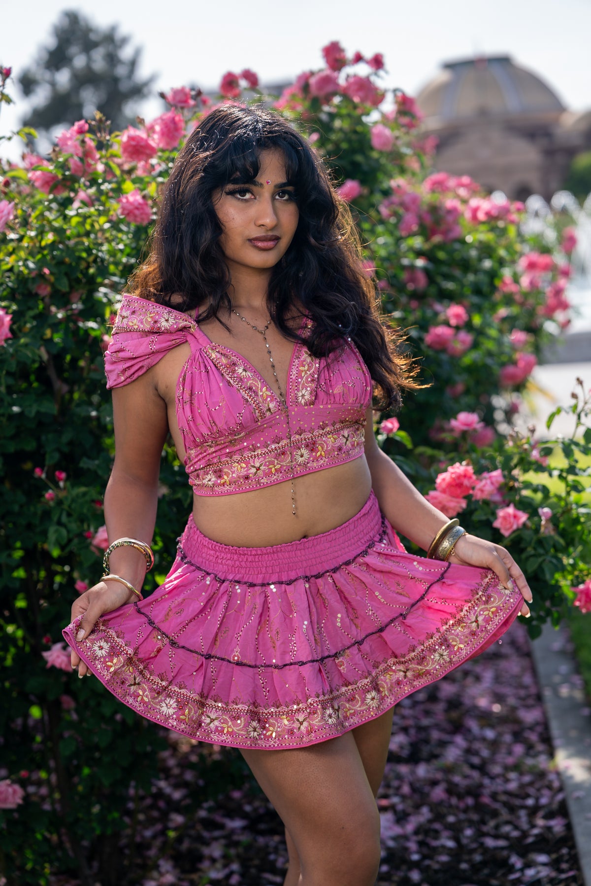 Bohemian Aurora Mini Gehr Skirt Set