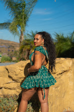 Load image into Gallery viewer, Teal Mermaid Micro Mini skirt set
