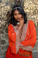 Load image into Gallery viewer, Fire Diamonds Anarkali Jacket Dress
