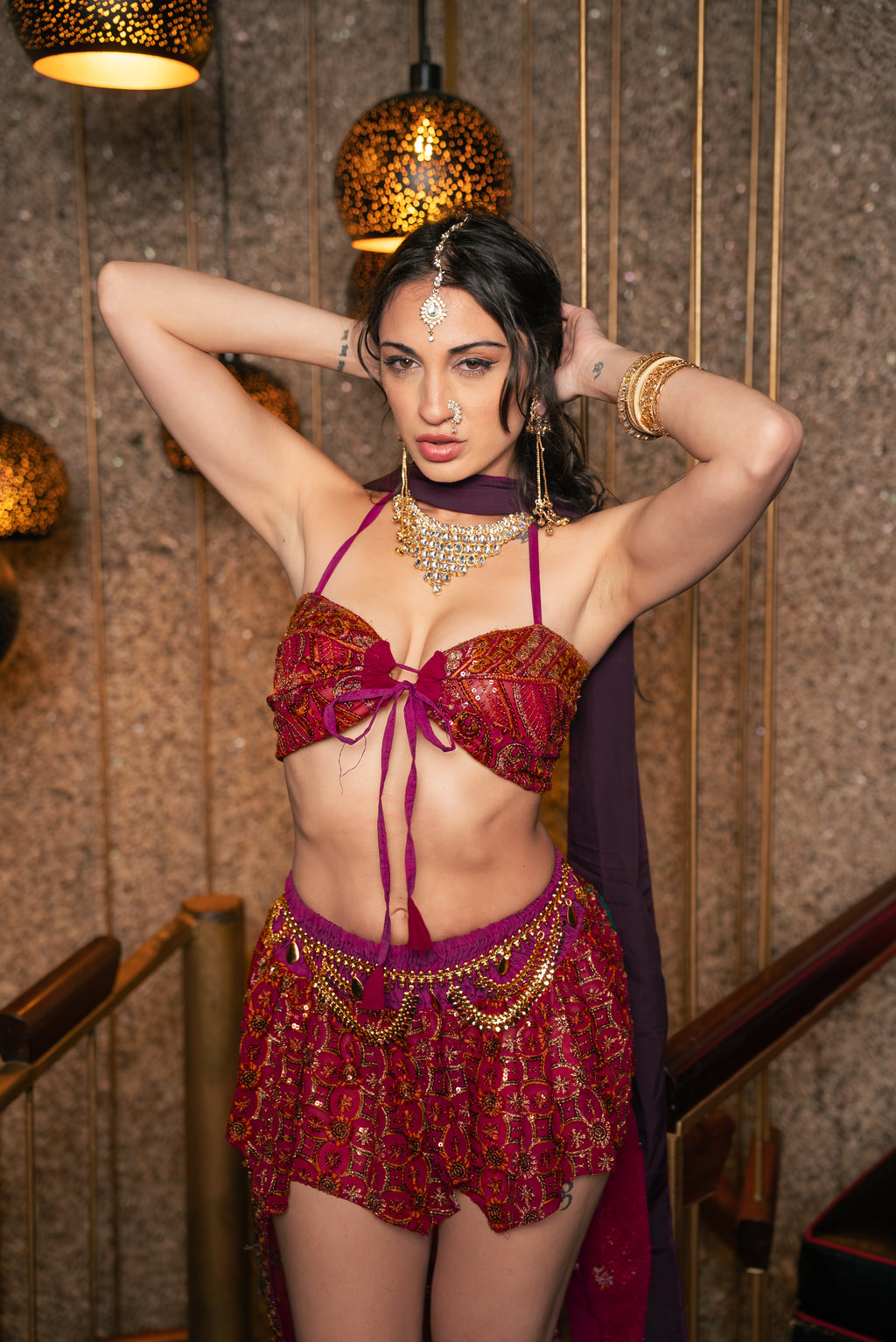 Magenta Royal Butterfly Set