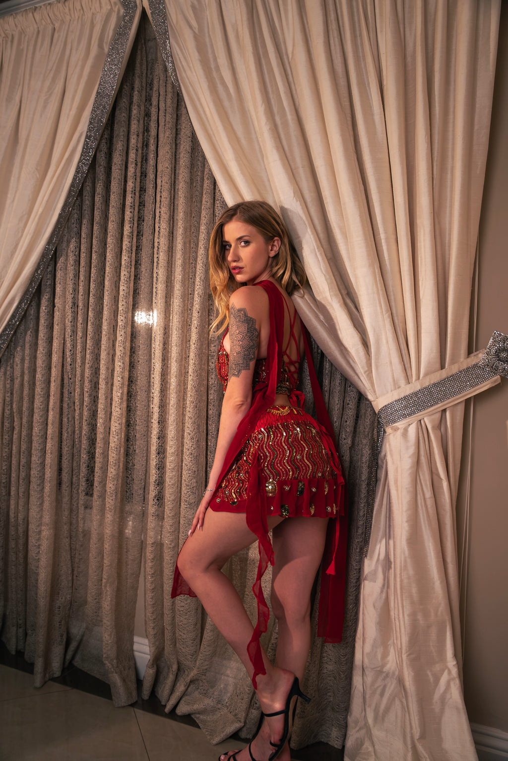 Heart Fire Shakti Mini Skirt Set