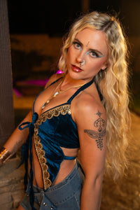 Midnight Blue Pixie Top