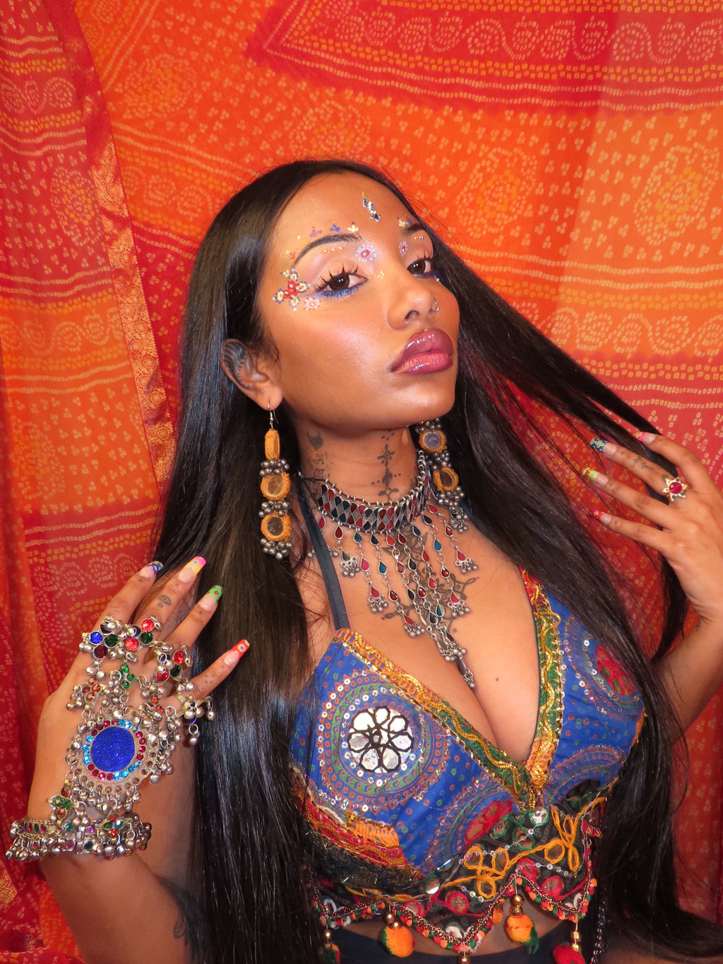 Navratri lotus halter top