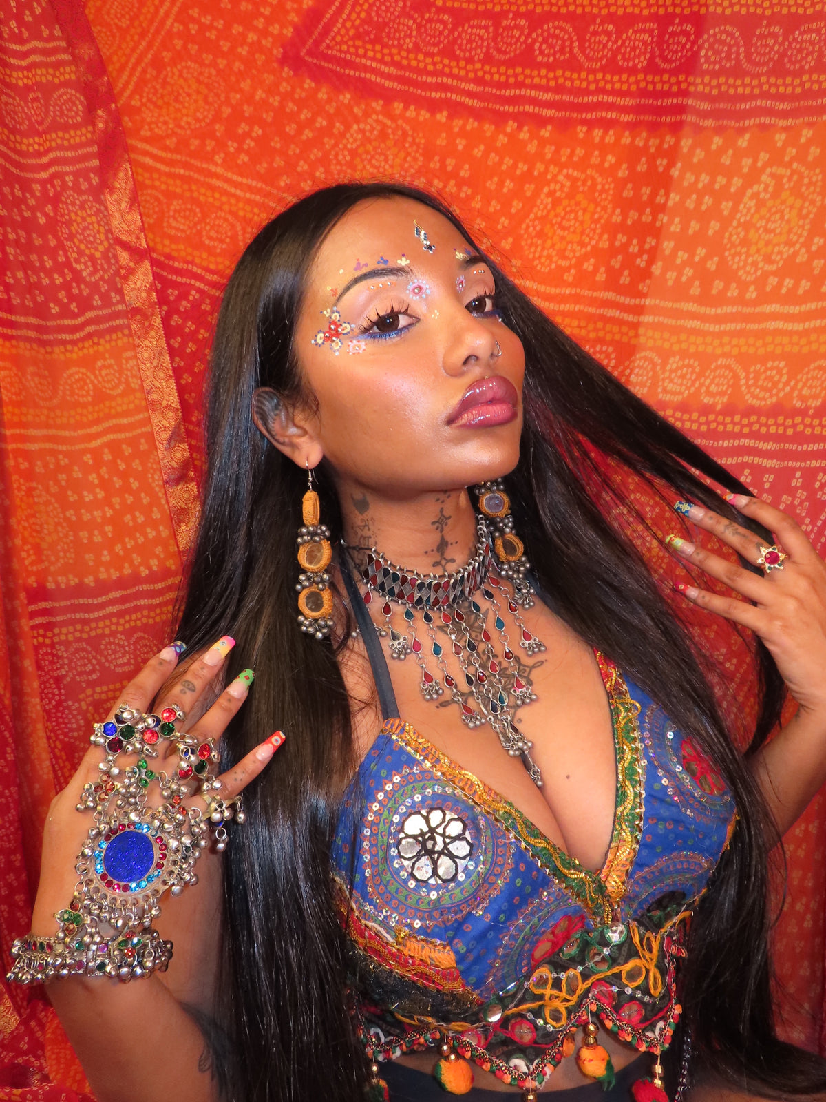 Navratri lotus halter top
