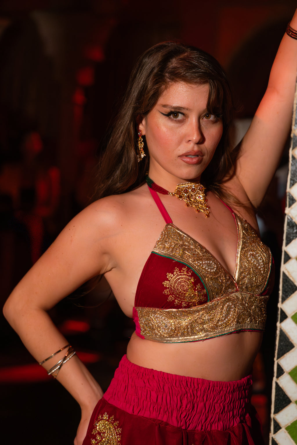 Golden Ruby Mini Gehr Skirt Set