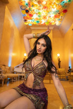 Load image into Gallery viewer, Amethyst Butterfly Ruffle Skirt Set
